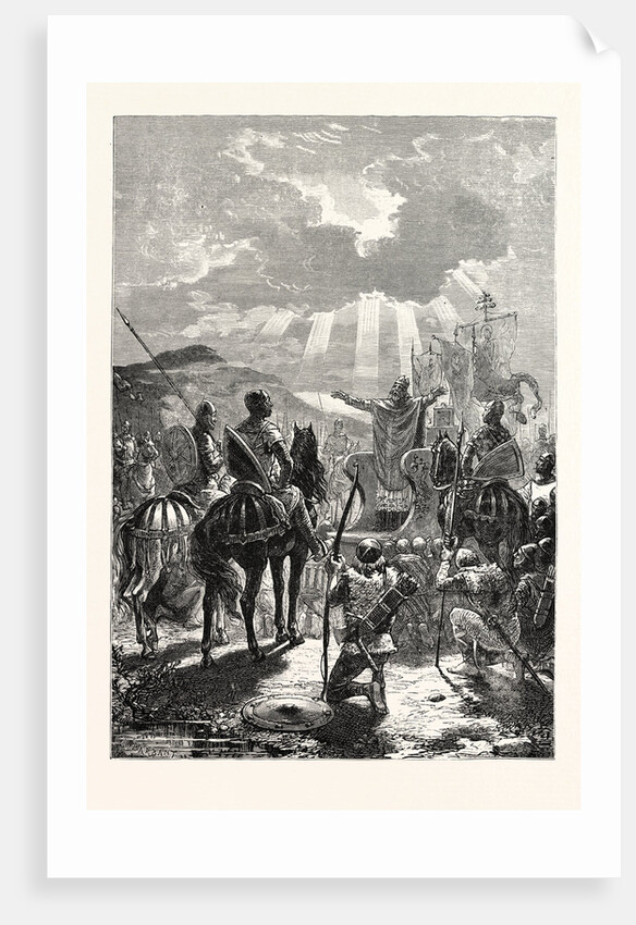 A Bishop Blessing the Troops Before the Battle. by Anonymous