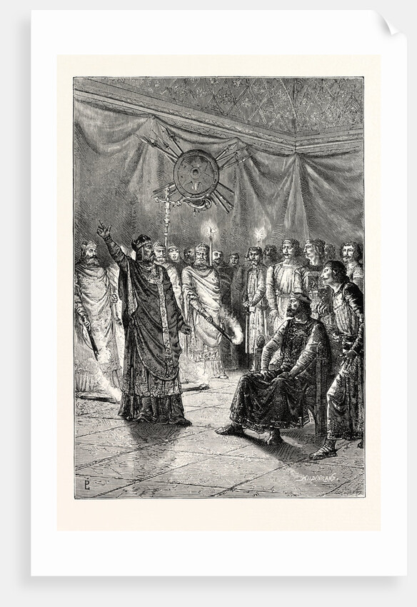 The Barons and Prelates Before King John at Westminster Hall by Anonymous