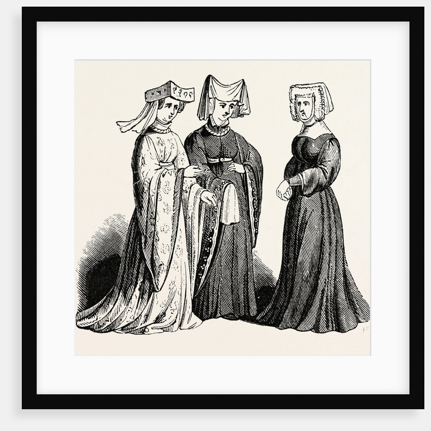 Costume of Noblewomen. Time of Edward I. And Edward II. by Anonymous
