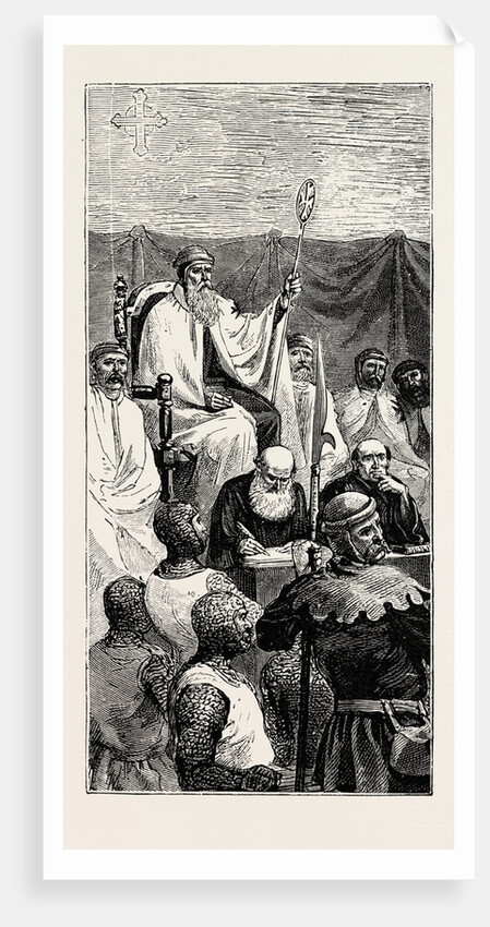Grand Master Holding a Court by Anonymous