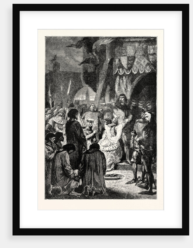 King Edward Orders the Burgesses for Execution. by Anonymous