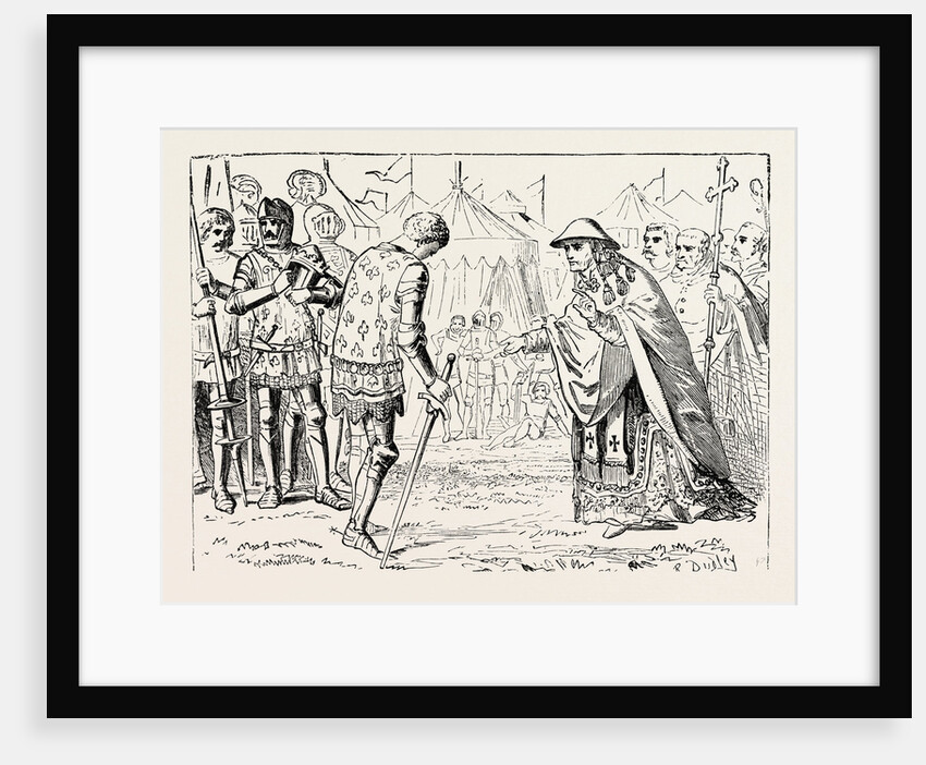 The Cardinal Talleyrand Intercedes with the Black Prince. by Anonymous