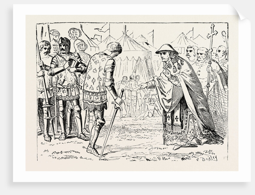 The Cardinal Talleyrand Intercedes with the Black Prince. by Anonymous