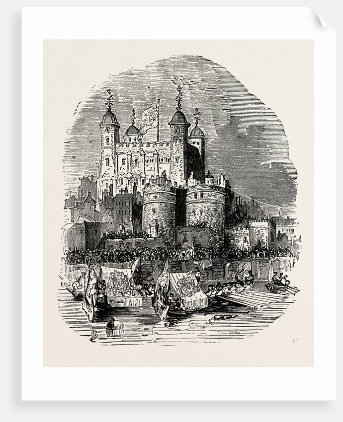 Procession Quitting the Tower London by Anonymous