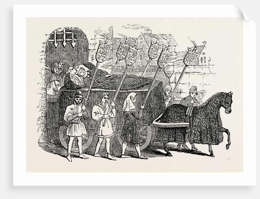 Funeral of Richard II. From an Old Illuminated Ms. by Anonymous