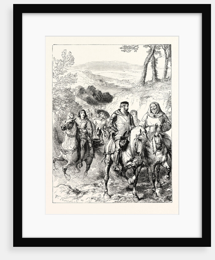Chaucer's Pilgrims Travelling to Canterbury. by Anonymous