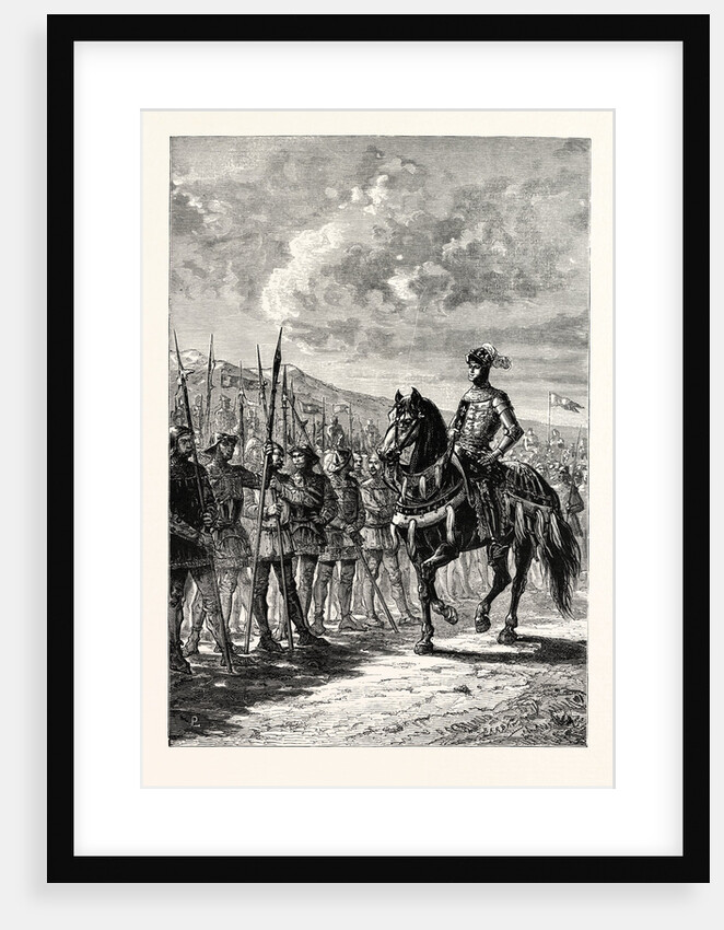 Henry Y. Reviewing His Troops Before Agincourt. by Anonymous