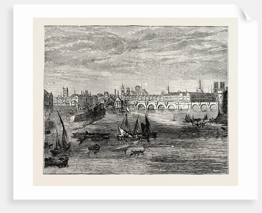 Old Paris from the Seine by Anonymous