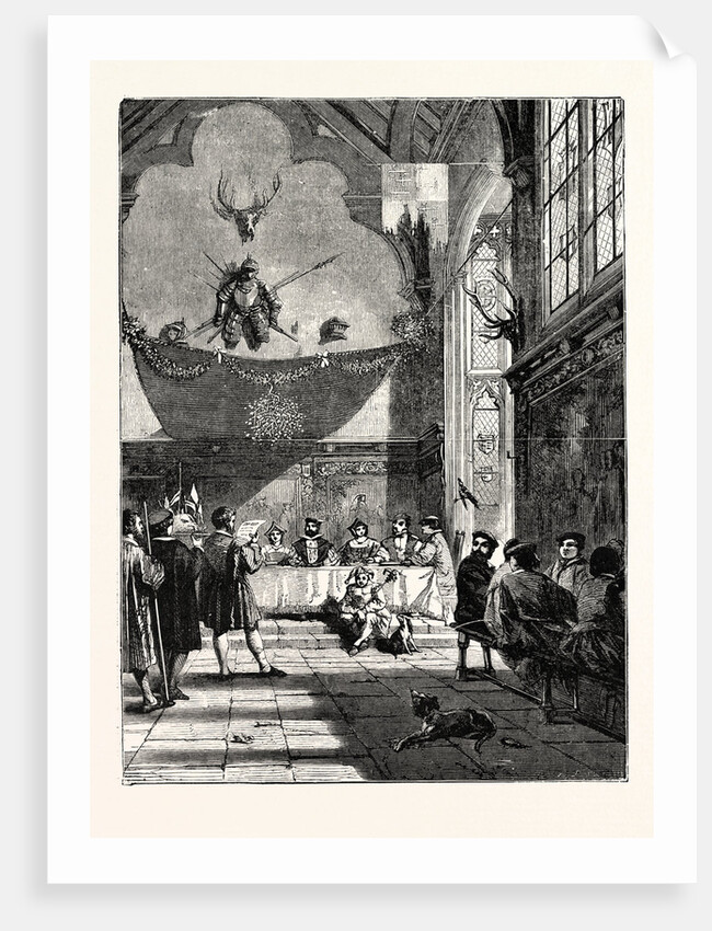 Christmas in the Baronial Hall Bringing in the Boar's Head by Anonymous