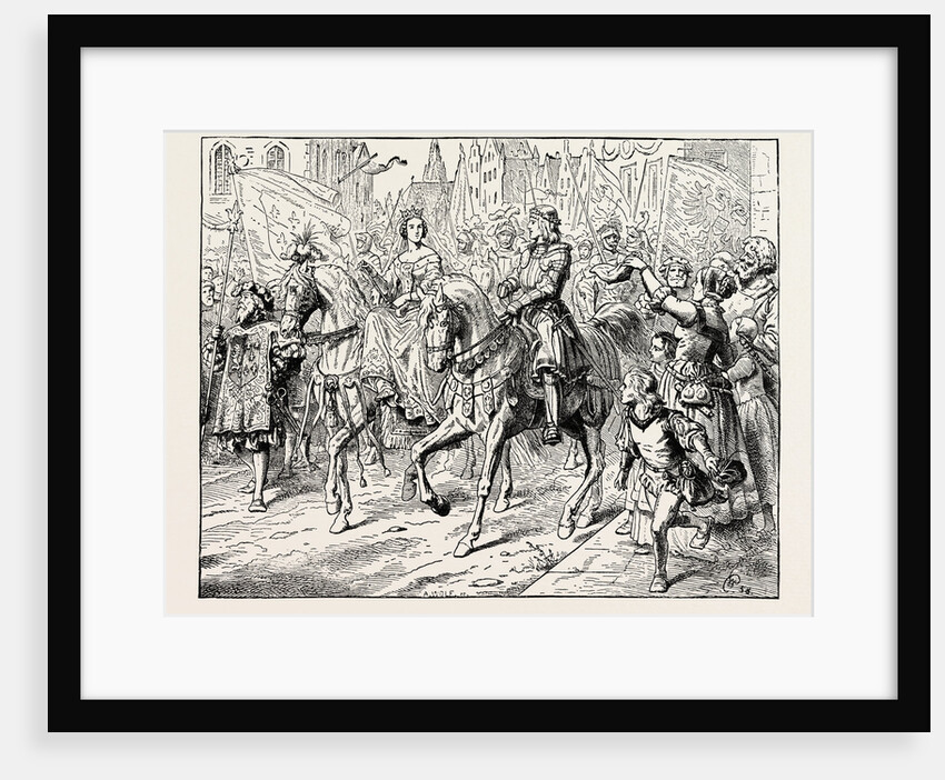 Maximilian I. Emperor of Germany and Mary of Burgundy. by Anonymous