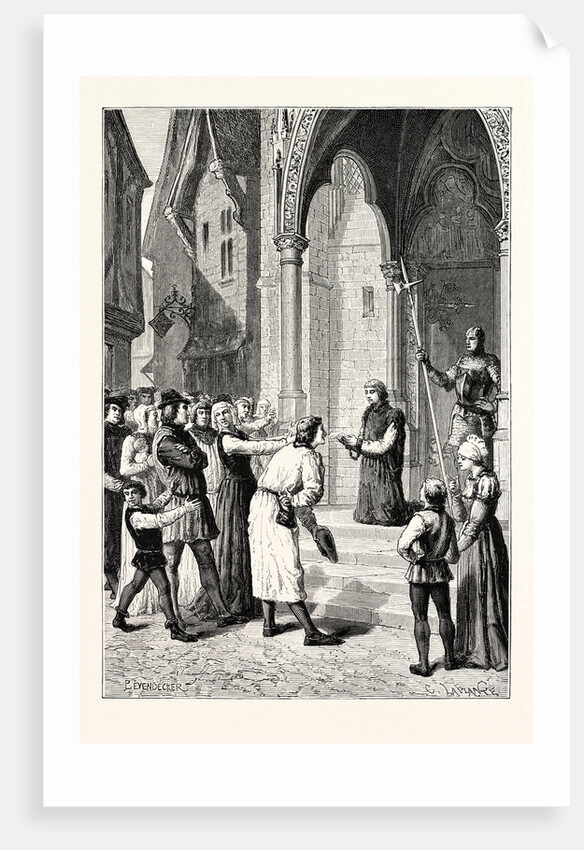 Perkin Warbeck Reads the Confession of His Imposture. by Anonymous