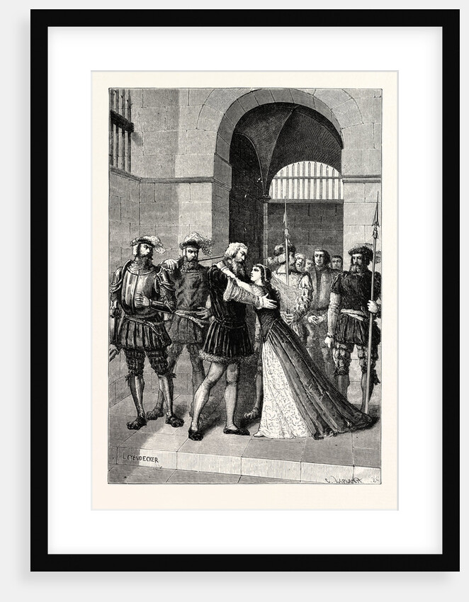 Margaret Roper Meets Her Father after His Condemnation. by Anonymous