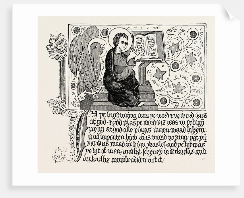 Passage from the First English Bible: Gospel of St. John Ch. I. by Anonymous