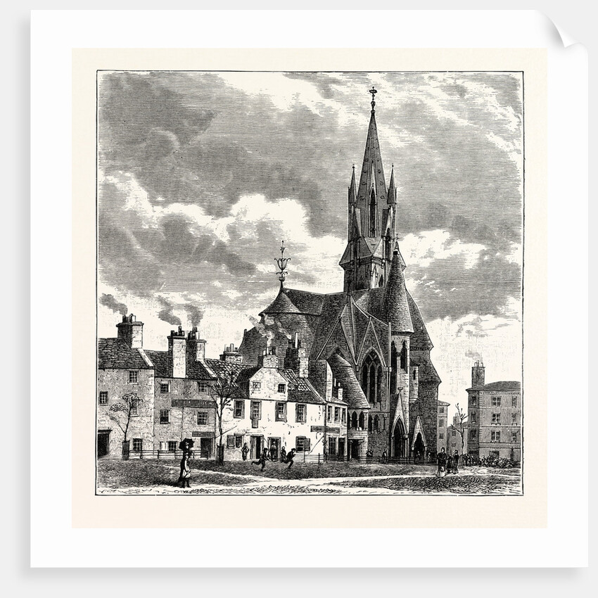 Edinburgh: Wright's Houses and the Barclay Church from Bruntsfield Links. by Anonymous