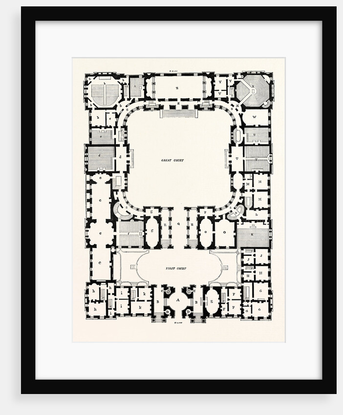 Original Plan of the Principal Storey of the New Building for the University of Edinburgh by Anonymous