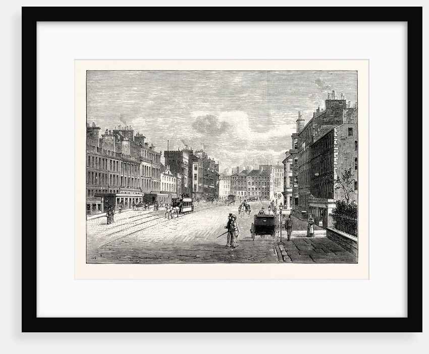 Edinburgh: Leith Walk from Gayfield Square Looking South by Anonymous