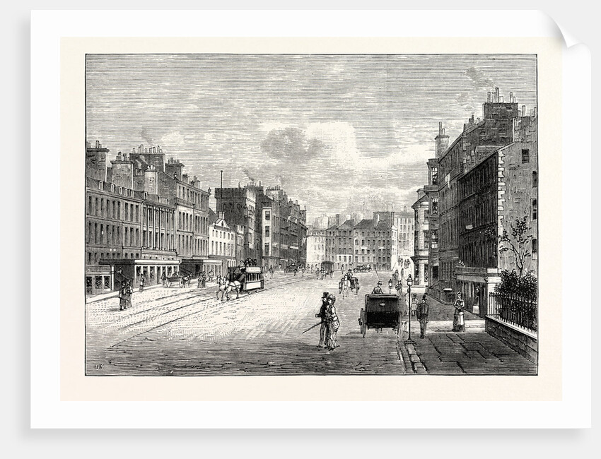 Edinburgh: Leith Walk from Gayfield Square Looking South by Anonymous