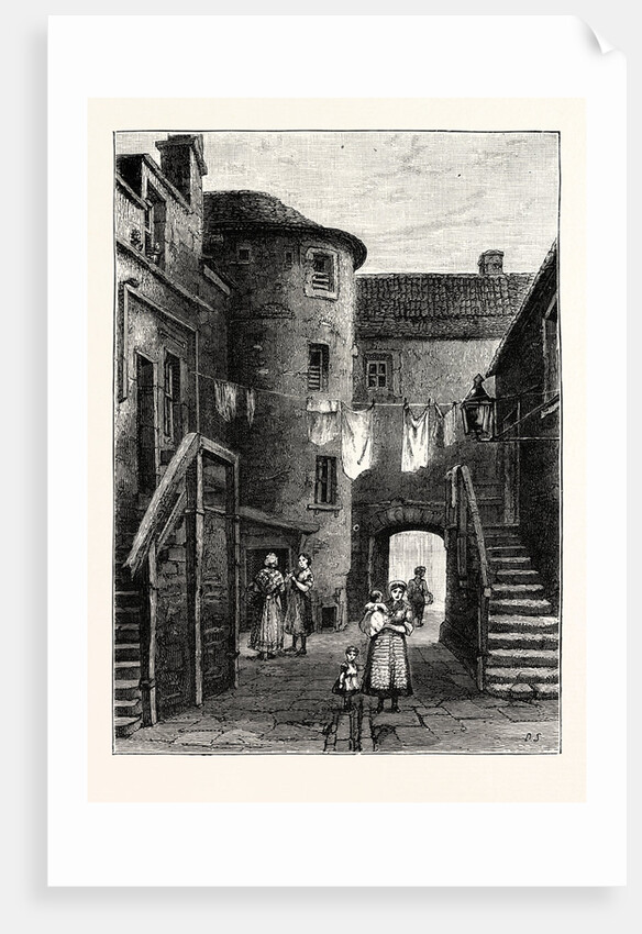 Edinburgh: Lamb's Close St. Giles's Street 1850 Leith by Anonymous