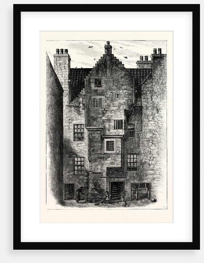 Edinburgh: Old House in Water's Close 1879 Leith by Anonymous