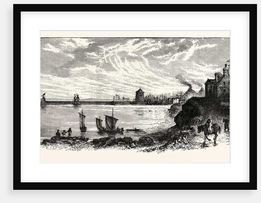 Edinburgh: Leith Pier from the West 1775 by Anonymous