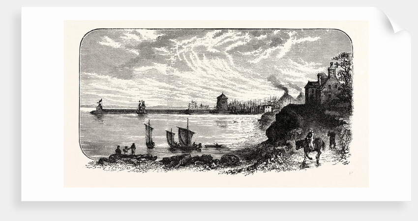 Edinburgh: Leith Pier from the West 1775 by Anonymous