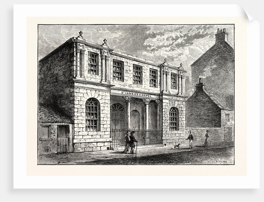 Edinburgh: St. James's Chapel 1820 Leith by Anonymous