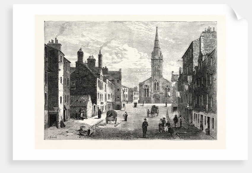 Edinburgh: Sheriff Brae Looking Towards St. Thomas's Church Leith by Anonymous