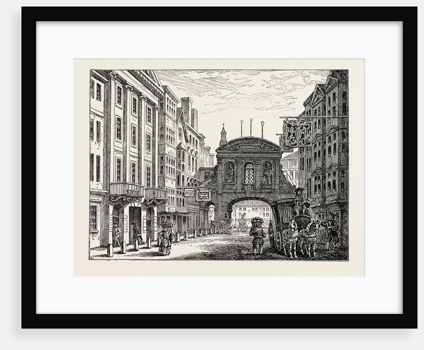 Old Temple Bar and the Devil Tavern London by Anonymous