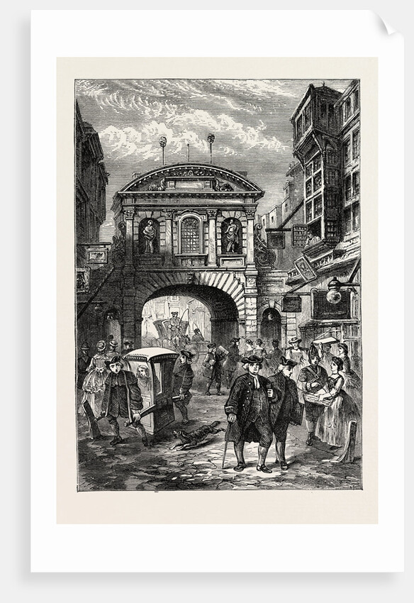 Temple Bar in Dr. Johnson's Time London by Anonymous