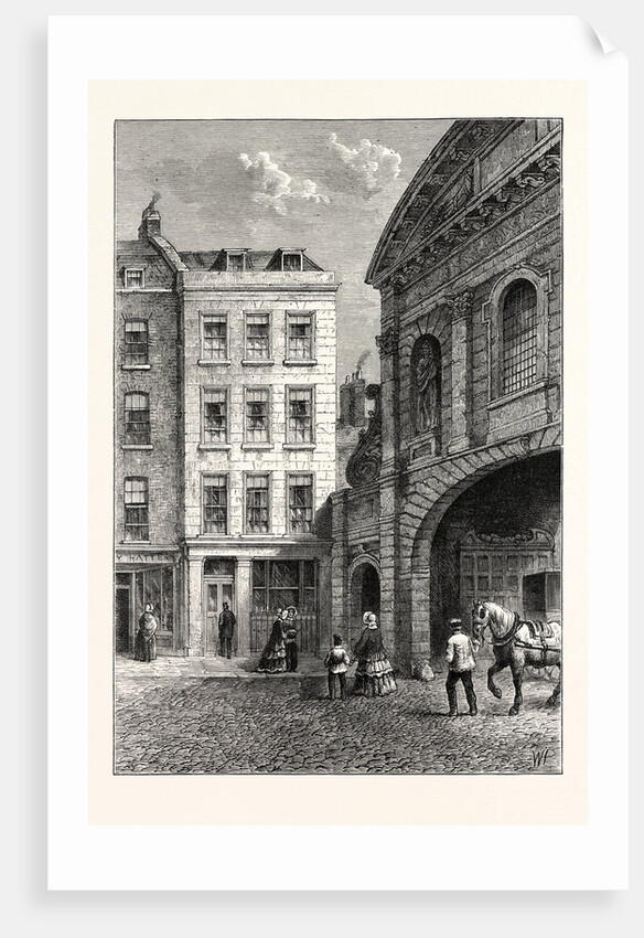 Child's Banking-House Fleet Street Next to Temple Bar 1850 London by Anonymous