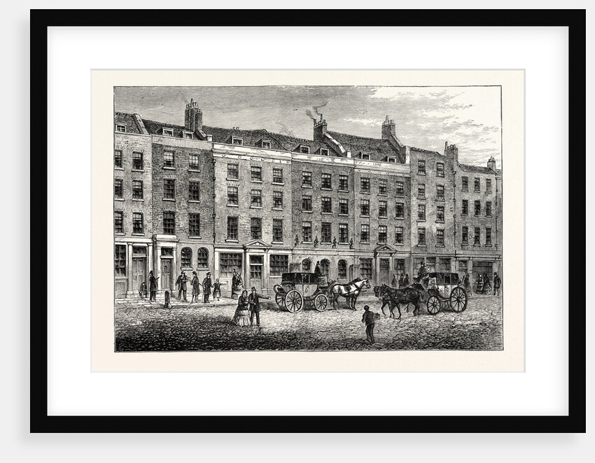 Hoare's Old Banking House from a Drawing by Shepherd 1838 in the Crace Collection London by Anonymous