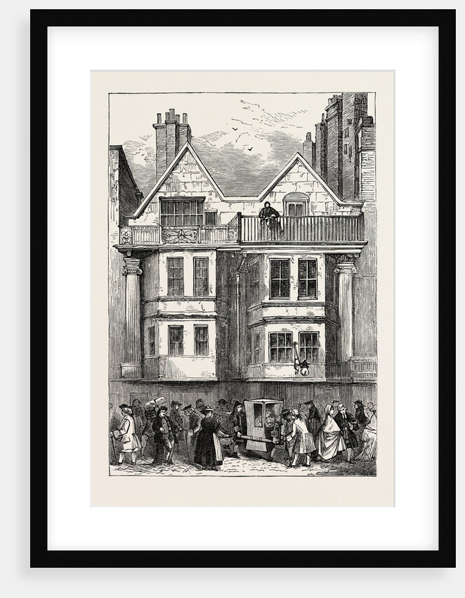 Old Houses in Fleet Street Near St. Dunstan's Church London by Anonymous