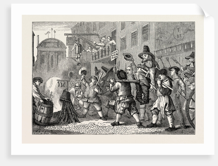 Roasting the Rumps in Fleet Street London by Anonymous