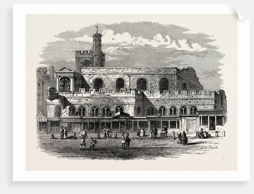 Old St. Dunstan's Church 1814 London by Anonymous