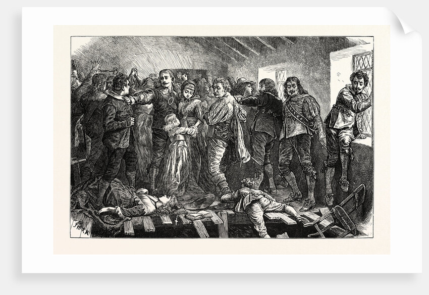 Falling in of the Chapel at Blackfriars London by Anonymous