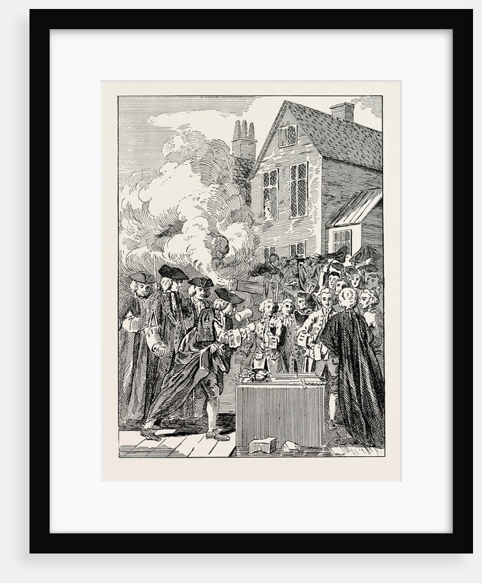 Laying the Foundation-Stone of Blackfriars Bridge 1760 London by Anonymous