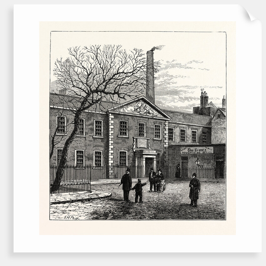 Printing House Square and the Times Office 1870 London by Anonymous