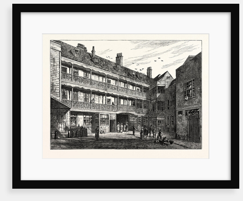 The Inner Court of the Old Belle Sauvage London by Anonymous