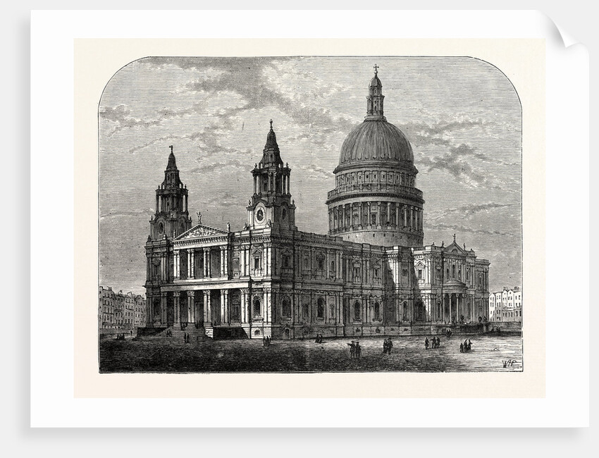 Exterior of St. Paul's Cathedral from the South-West 1800 London by Anonymous
