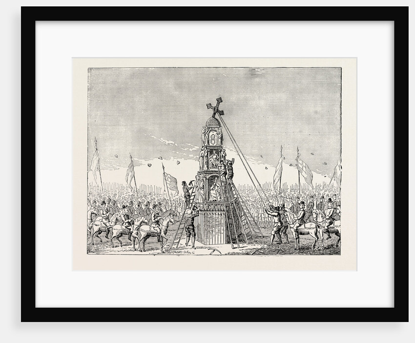 The Demolition of Cheapside Cross. From an Old Print London by Anonymous