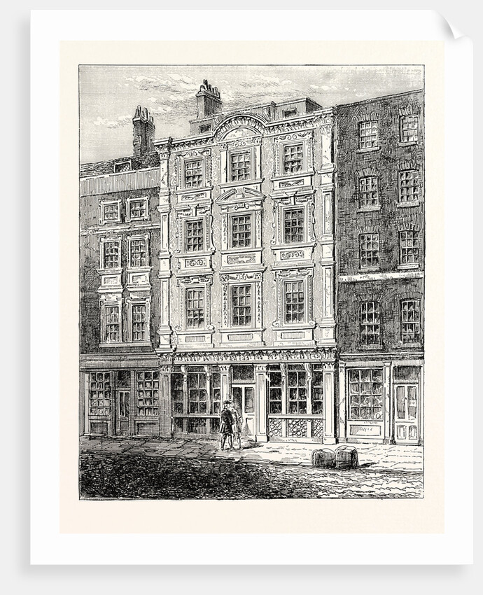 No. 73 Cheapside. From an Old View Taken About 1760 London by Anonymous