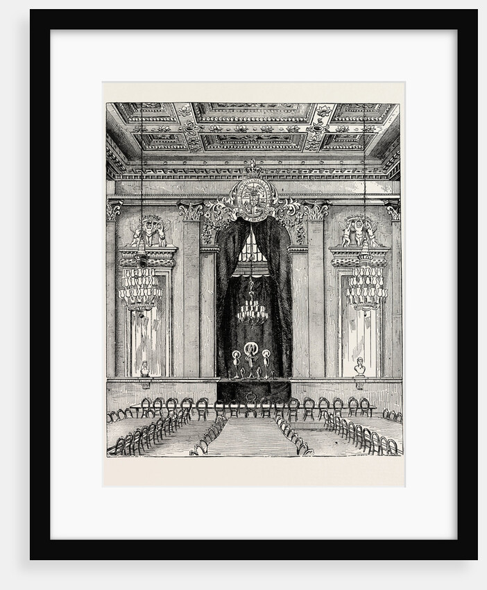 Interior of Goldsmith's Hall 1876 London by Anonymous