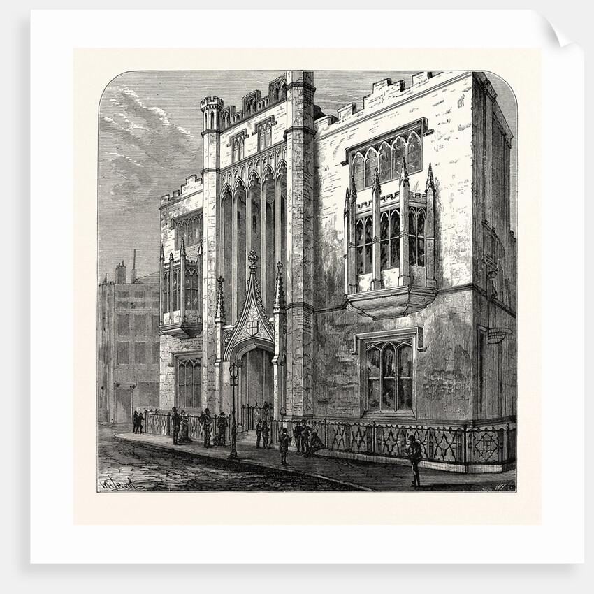 Old City of London School 1879 London by Anonymous