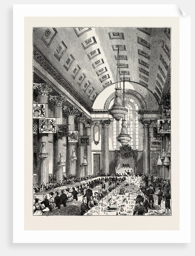 Interior of the Egyptian Hall London by Anonymous