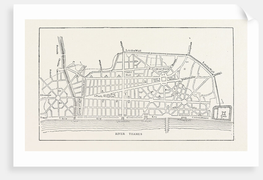 Wren's Plan for Rebuilding London by Anonymous