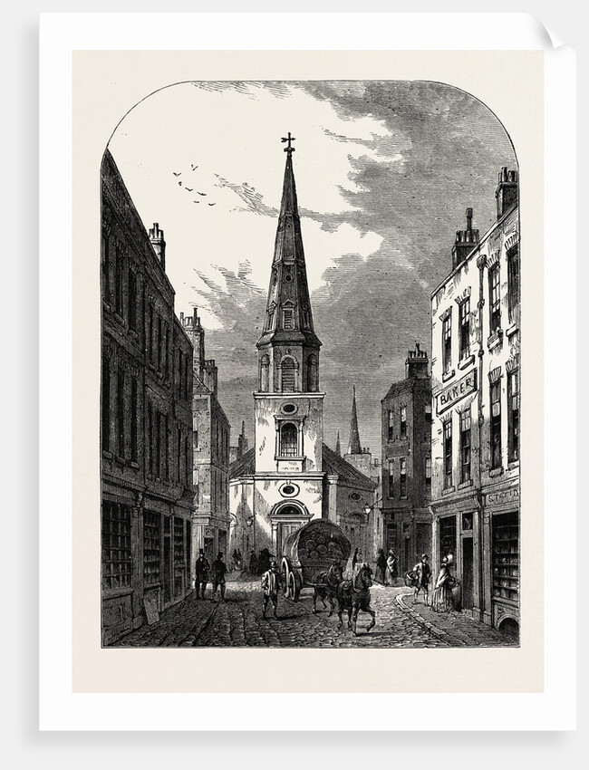 St. Antholin's Church Watling Street 1868 London by Anonymous