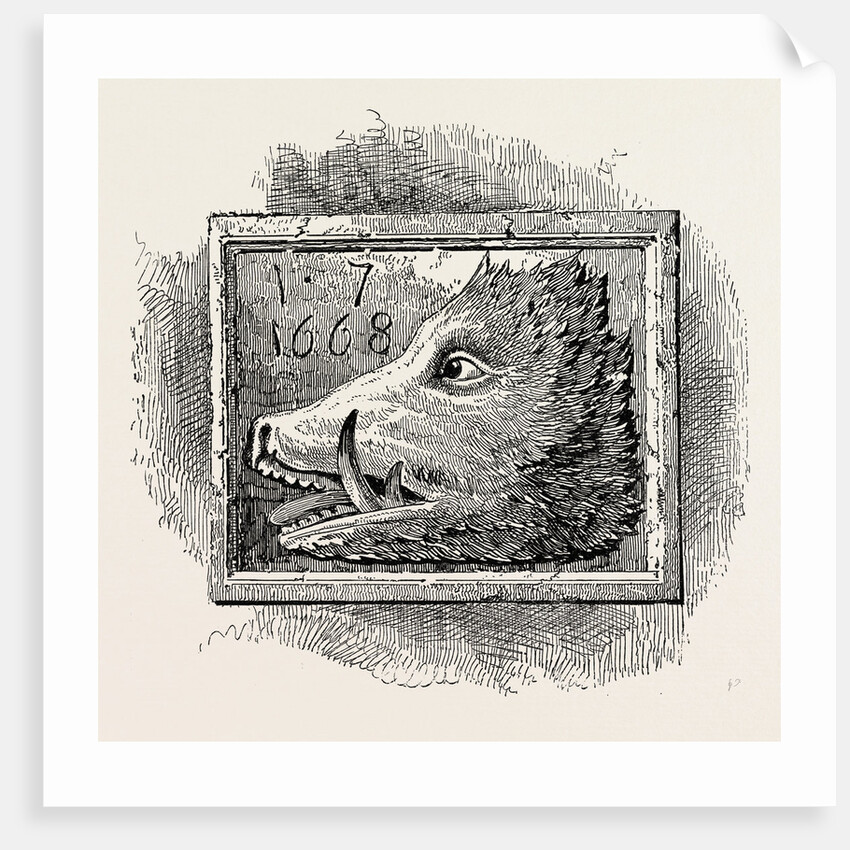 Old Sign of the Boar's Head London by Anonymous