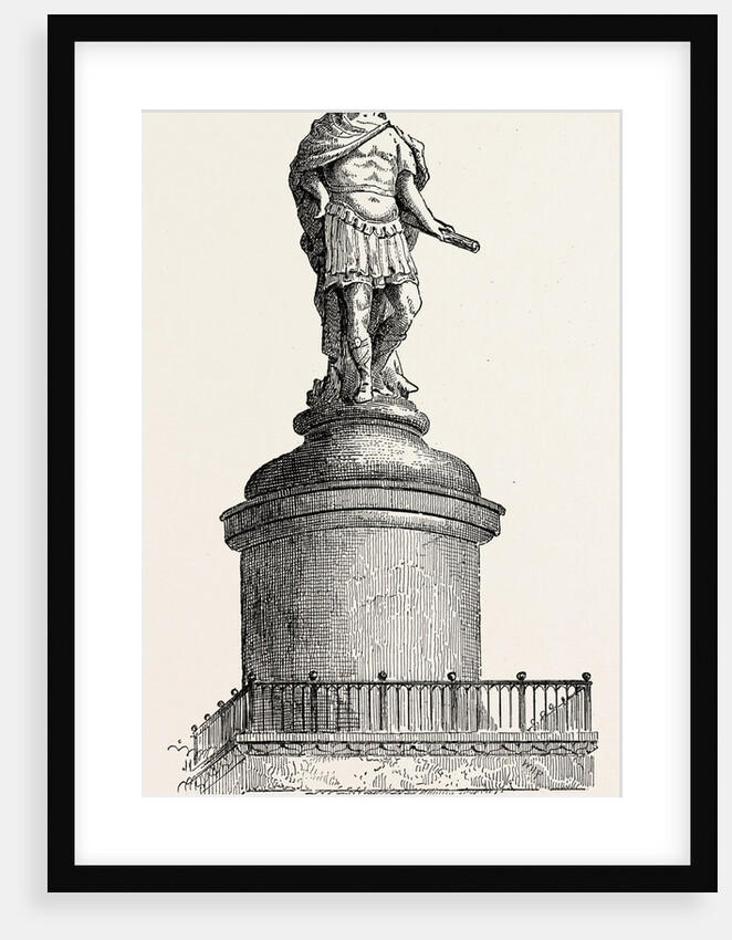 Wren's Original Design for the Summit of the Monument London by Anonymous
