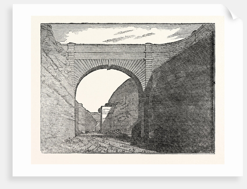 The Manchester and Liverpool Railway: Olive Mount Excavation by Anonymous