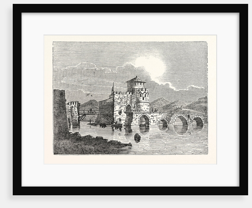 The Channel of the Euri'Pus and the Modern Town of E'Gripos: The Bridge of the Euripus by Anonymous